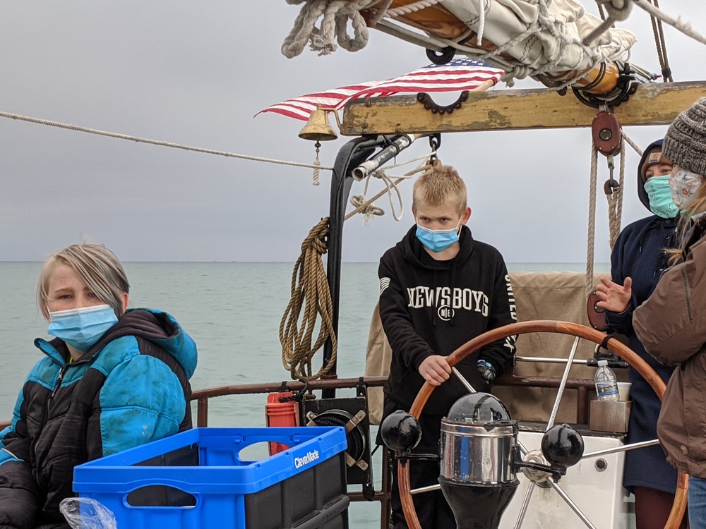 6th Grade Students attend  "Gold's Curse Youth Escape Sail" Field Trip on Lake Michigan