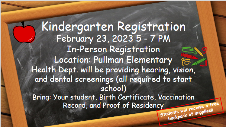 Kindergarten Registration 2023